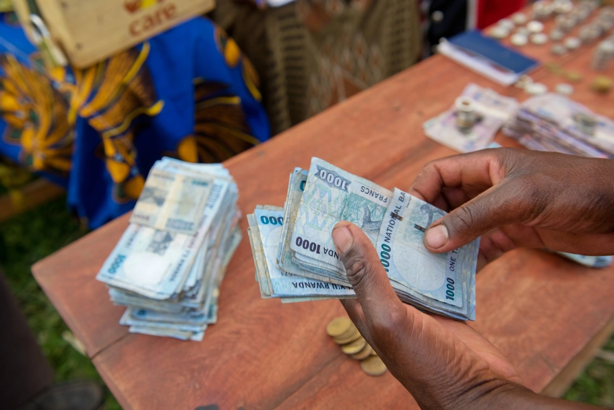Rwanda Counting Money